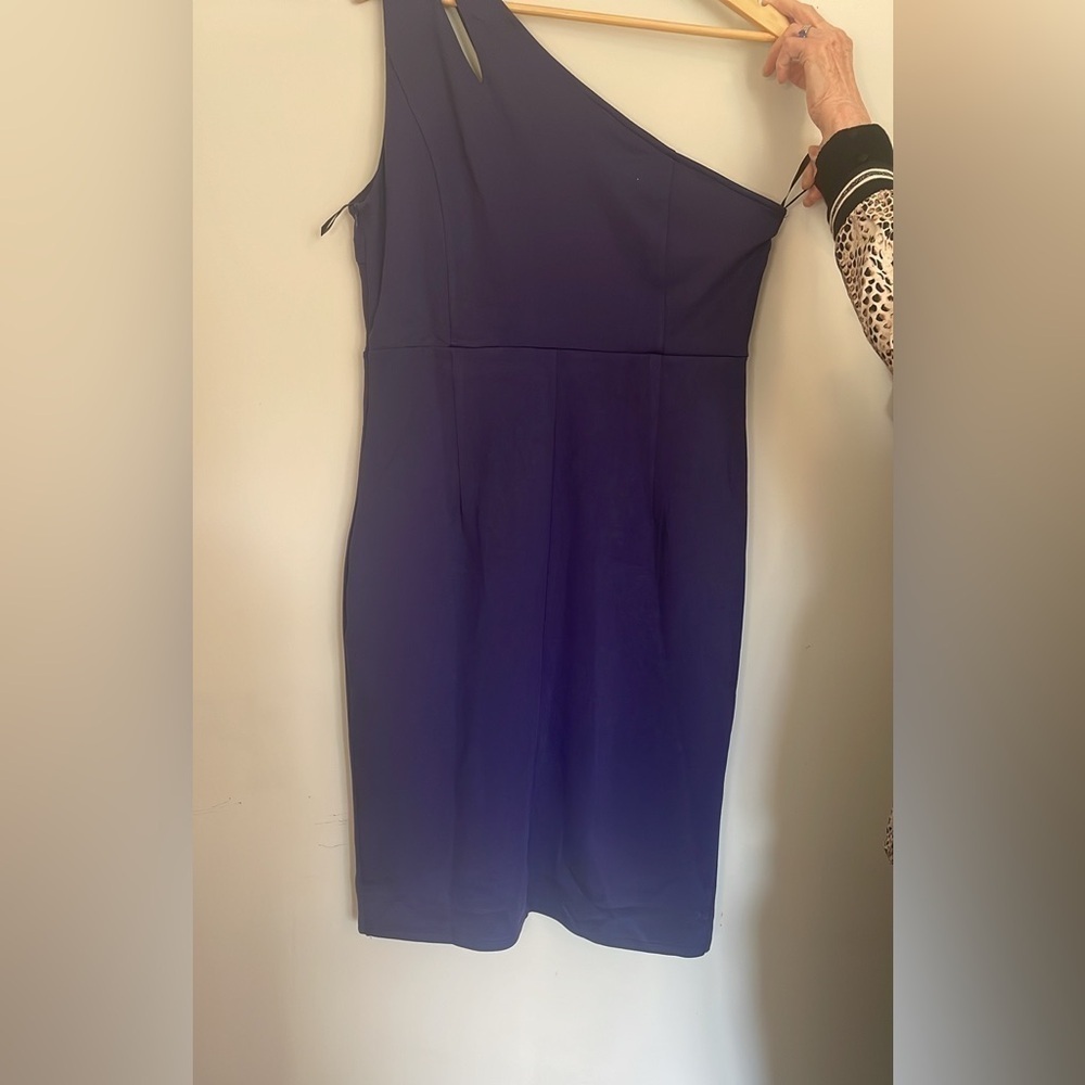 Asymmetrical One Shoulder Ruched Bodycon Midi Grace Karin Dress New with Tag - Picture 9 of 11